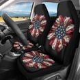 thumbnail image 2 of ZIATUBLE American Flag Car Seat Covers Sets 2 Pcs Aesthetic Front Seat Covers for Cars Auto Interior Seat Protector Universal Fit for SUV Sedan Van Car Decor Accessories for 4th of July, 2 of 7