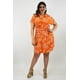 thumbnail image 5 of Vestido tropical de lino Roman Fashion /Tallas Extras, 2304 (Naranja) naranja 40, 5 of 7