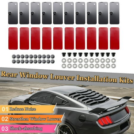 Rear Window Louvers Aluminum Mustang Interior Mustang Body Kit Rear Window
