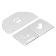 thumbnail image 2 of Contrôle Intérieur 3Pcs Bouton d'Arrêt du Moteur Autocollant Garniture Console Housse pour Land Rover / Range Rover Evoque 2014-2015, 2 of 8