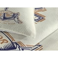 thumbnail image 3 of Ambesonne Ocean Quilted Coverlet 3 Pcs, Vintage Style Anchor Sign, King Size, Orange Blue Yellow, 3 of 4