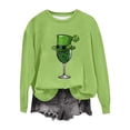 thumbnail image 3 of TaTaai Womens St Patricks Day Sweatshirt Long Sleeve Crewneck Casual Loose Fit Pullover Top Celtic Knot Print Holiday Wear Gift, 3 of 5