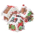 thumbnail image 3 of 3Pcs Christmas Gingerbread Santa Snowman Snowflake Ornaments, Cute Santa Snowman and Candy Peppermint Xmas Home Decor, 3 of 7