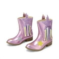 thumbnail image 2 of BURUDANI Girls Star Mid Calf Tassel Boots Cowgirl Cowboy Western Boots, 2 of 5