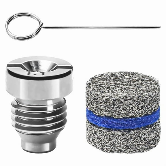 1.1mm Hole Foam Cannon Nozzle Kit for Foam Cannon Replacement Threaded Nozzle Tip and Mesh Filter with Cleaning Tool A,1set x 1.1mm hole foam cannon nozzle and foam making net kit,Random Color