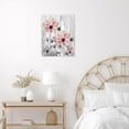thumbnail image 4 of Pink and Gray Floral Wall Art for Bathroom, Country Wildflower on Vintage Wood Canvas Wall Art Nature Plant Flower Pictures for Living Room Bedroom Home Wall Decor Paintings,16L X12W inches, 4 of 6
