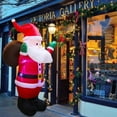 thumbnail image 6 of 6ft Christmas Inflatable Santa Claus with Gift Bog, LED Lights for Blow Up Yard Decoration, Indoor Outdoor Garden Christmas Decoration, 6 of 9
