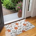 thumbnail image 2 of White Halloween Ghosts Skulls and Bats Door Rugs,Washable Non Slip Door Mats Indoor,Decorative Door Mats,Entry Mat Indoor for Entrance,Bedroom,Kitchen,Bathroom,17"x30", 2 of 6