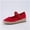 Red, variant on Tapas Canvas Mary Jane Flat Espadrilles for Women, Cushioned Comfort Closed Toe with Adjustable Strap