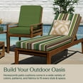 thumbnail image 2 of Stripe Pine Green Chaise Lounge Cushion, 2 of 8