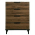 thumbnail image 6 of Mays 4-drawer Chest Walnut Brown with Faux Marble Top, 6 of 10