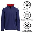 thumbnail image 3 of Men's Polar Fleece Pullover Quarter Zip Sweater (Sizes, S-2XL), 3 of 4