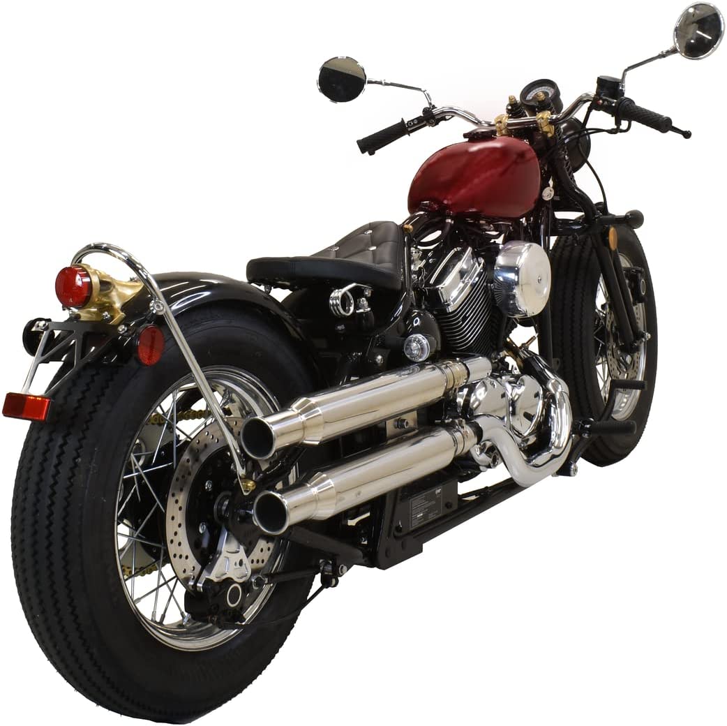 Massimo Voger Motorcycle, V-Twin Engine 249cc with Handsewn Leather Seats, 5-Speed 6.8L - Red
