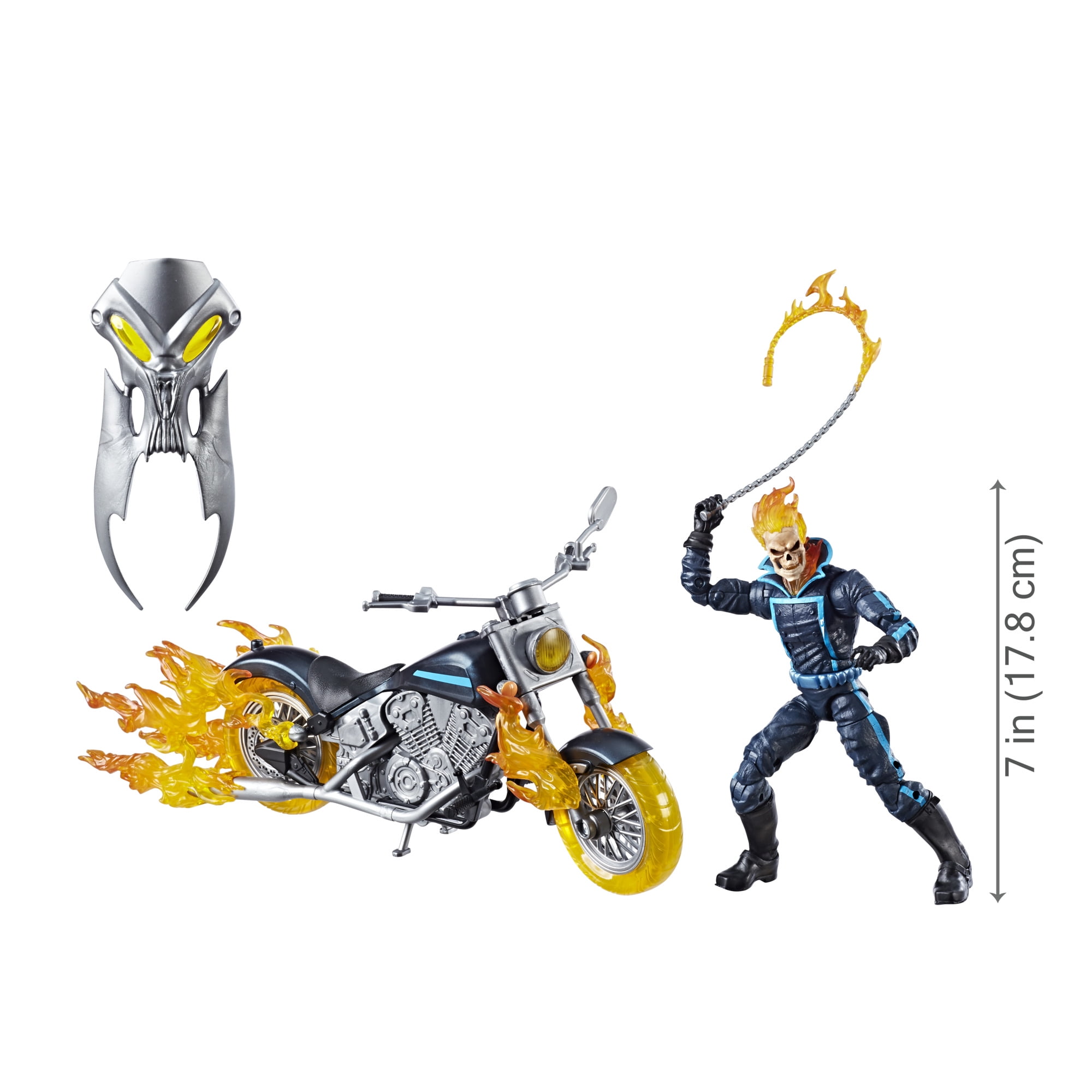 Marvel Legends Series 6-inch Ghost Rider Action Figure with Flame