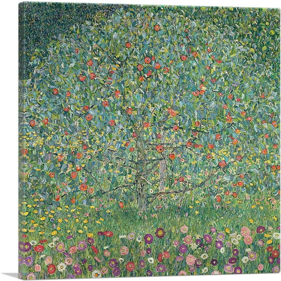 ARTCANVAS Apple Tree I 1912 Canvas Art Print by Gustav Klimt - Size: 36" x 36" (1.50" Deep)