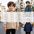 thumbnail image 4 of mgoYE Toddler Boys Windbreaker Casual Outerwear Kids Lightweight Zip Hooded Jacket Baby Cute Coat(Navy,140), 4 of 7