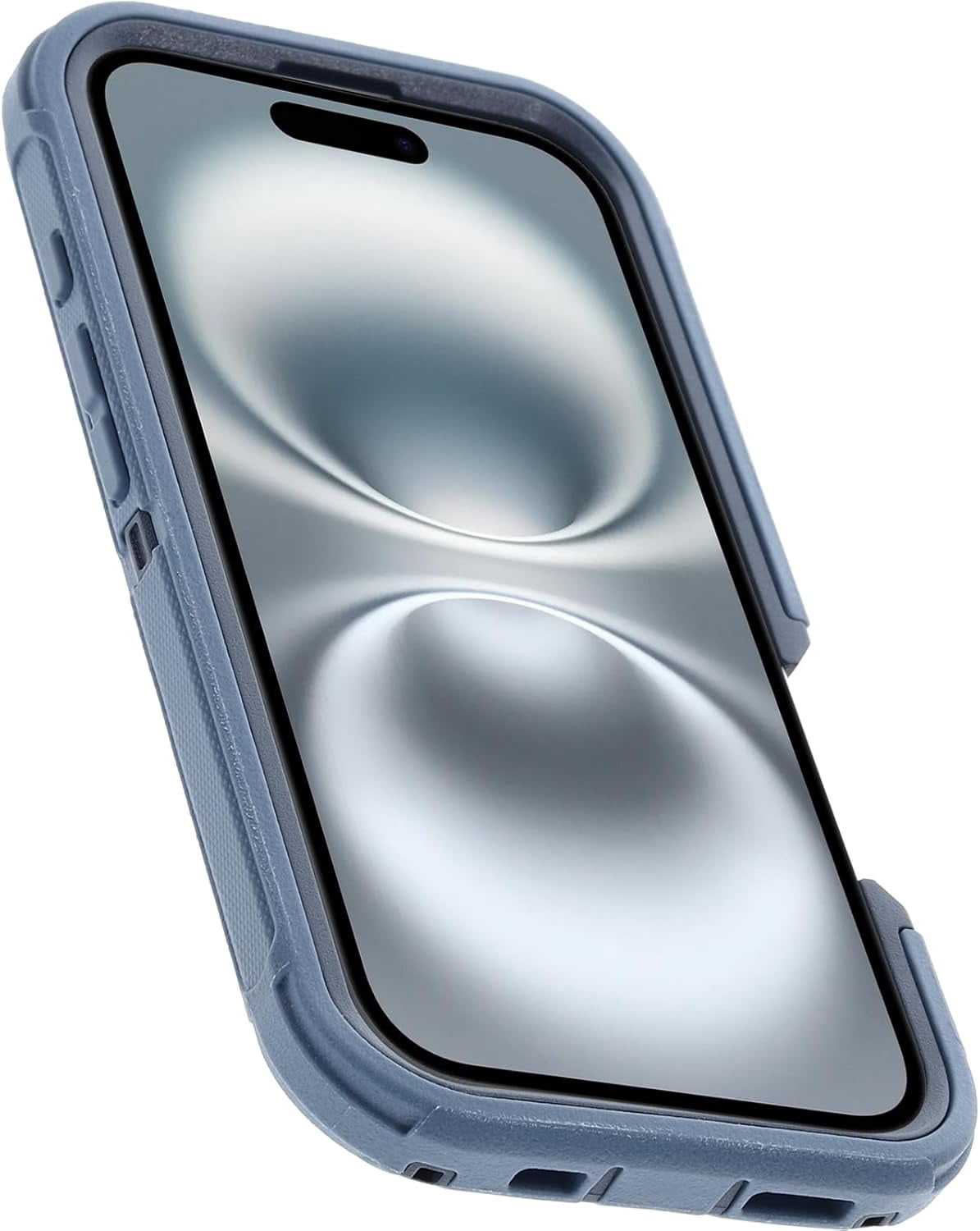 OtterBox iPhone 16 (Only) - Defender Series MagSafe Case - Baby Blue Jeans (Blue) - Holster Clip Included - Built-in Magnets - Screenless - Rugged & Durable - with Port Protection - Non-Retail Packag