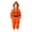 350#Black, variant on Little Kids Halloween Bold Pumpkin Face Flannel Long Sleeve Hooded Jumpsuit Casual Holiday Outfits Saffron 110