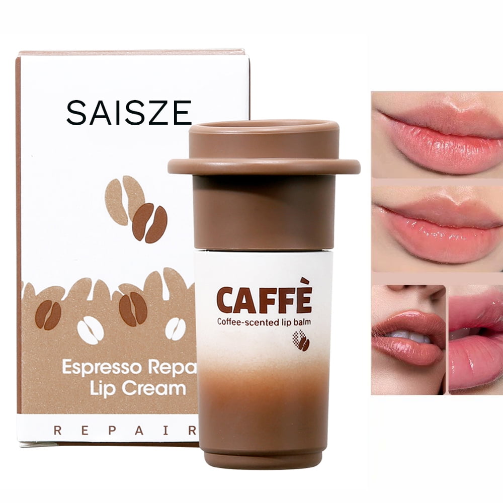 2 PACK Lip Cream Lip Balm Coffee Scent Repair Moisturize Lips Remove