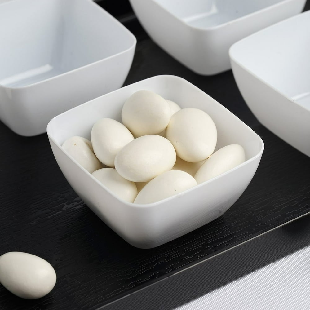 BalsaCircle 18 pcs 2 oz Disposable Dessert Mini Plastic Bowls for