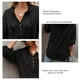 thumbnail image 5 of Blusas casuales de manga larga para mujer, blusas de manga larga con cuello en V y manga larga, blusas de manga larga, artesanía superior, 5 of 6
