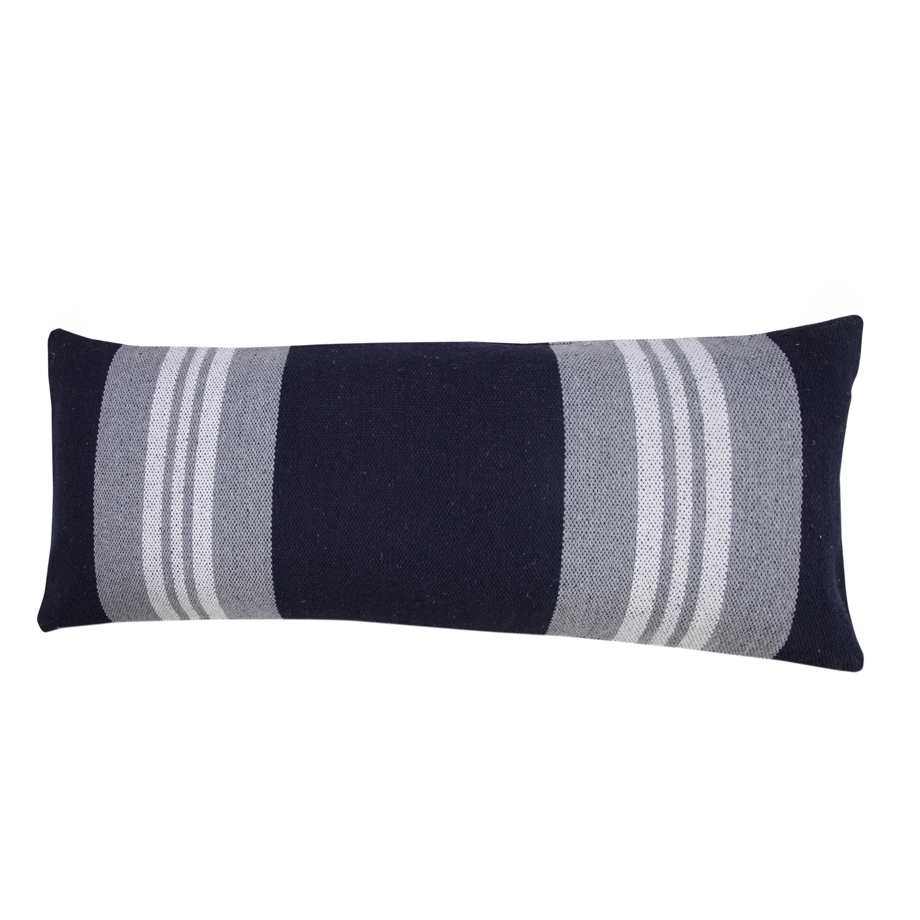 Ox Bay David 14" x 36" Striped Cotton Adult Decorative Throw Pillow