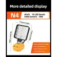 thumbnail image 6 of 4/6/8 inch Cordless LED Work Light for Dewalt 20V Battery Wide Beam Flood Light with Two USB Charging Port LED Light for Emergency Workshop  Garage (No Battery), 6 of 6
