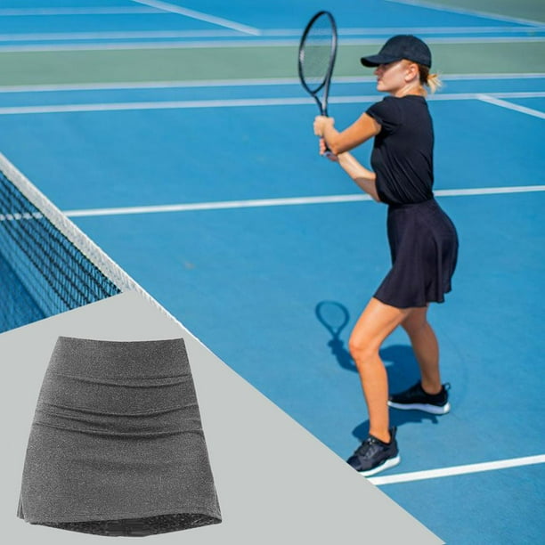 de tenis para mujer Faldas cortas atleticas de gran tamano ropa para deportiva ligera con pantalones cortos para entrenamiento deportivo Golf Yoga Gris claro S Yinane Faldas de tenis Walmart en