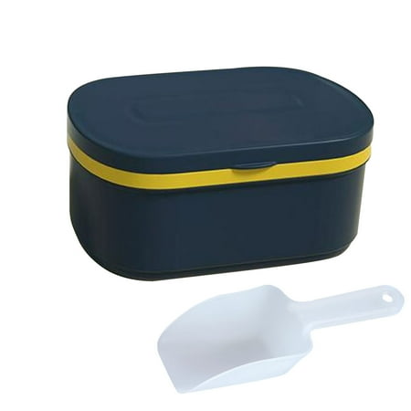 

Geruite Ice Cube Ball Tray | Ice Cube Maker For Freezer | Ice Trays With Storage Bin Easy To Release Double-Layer Design Making Ice Cubes Popsicles