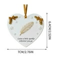 thumbnail image 5 of Christmas Ornament Heart Pendant, Acrylic Heart Hanging Decoration with Inspirational Quote Bloom with Kindness, Waterproof Scratch-Resistant Holiday Tree Decor Gift for Family & Friends, 5 of 7