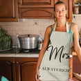 thumbnail image 1 of TIMIFIS Pockets Holds 1Pc Parent Adult The Family Kitchen Lovely Print Linen Family Aprons Kitchen Gadgets, 1 of 2