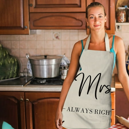 

Banghong 1pc Parent Adult The Family Kitchen Lovely Print Linen Family Aprons