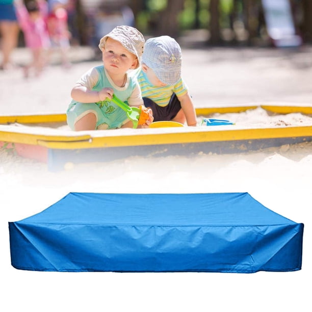 Housse De Protection Pour Bac À Sable, Imperméable, Avec Cordon De Serrage, Anti-poussière, Bleu 150 X 150 Cm à Prix