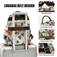 thumbnail image 3 of FORMRS Mini Backpack Purse for Women Travel Daypack Casual Shoulder Bag, Large Red Floral Pattern, 3 of 7