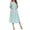 Green Flower, variant on Women Button Down Front Dusters Housecoat Oversized Nightgown Short Sleeve Lounge Dress Sleepwear with Pockets