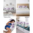 thumbnail image 6 of Purple Tulip Body Pillow Covers, Modern Blossom Pastel White Floral Petal Soft Bed Throw Pillowcases Breathable Cooling Long Lumbar Body Pillow Sham Cover for Bed Sofa 20''x54'', 6 of 7