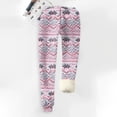 thumbnail image 2 of Women's Christmas Jogger Pants with Festive Red Design and Faux Fur Trim Holiday Lounge Wear, 2 of 4
