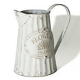 thumbnail image 3 of Fauevav Galvanized Pitcher Antique Watering Can Retro Jug Metal Vase Rustic Vintage Primitive Pitcher Farmhouse Country Plant for Home Office Decor, 8.0”, 3 of 7