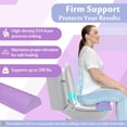 thumbnail image 3 of BBL Pillow Toilet Riser, Toilet Seat Cushion for Brazilian Butt Lift Recovery, Toilet Riser Butt Pillows for Sitting Booty Pillow, BBL Post Surgery Foam Chair Seat Support Pad (Purple), 3 of 3
