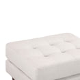 thumbnail image 4 of TOV Furniture Cave Beige Tweed Pouf Rembourré, 4 of 4