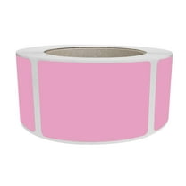 Royal Green Rectangular Self-Adhesive Labels 3x2 inch (75mm x 50mm) Pastel Pink Sticker Roll - 500 Pack