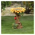 thumbnail image 2 of Baños para pájaros para exteriores, pedestal marrón hecho a mano, antiguo jardín al aire libre, baño para pájaros, cuenco de resina para pájaros, regalos hechos a mano, 2 of 5
