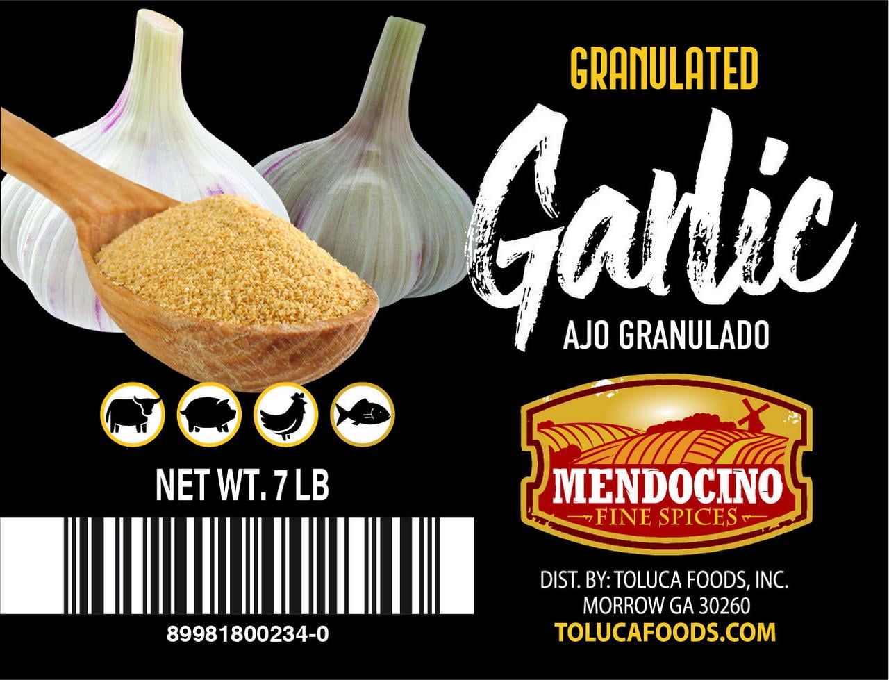 Mendocino Spices Granulated Garlic 7lb Jug