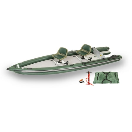 - Sea Eagle FSK16 Inflatable FishSkiff 16 Frameless Fishing Boat - 2 Person Swivel Seat Package