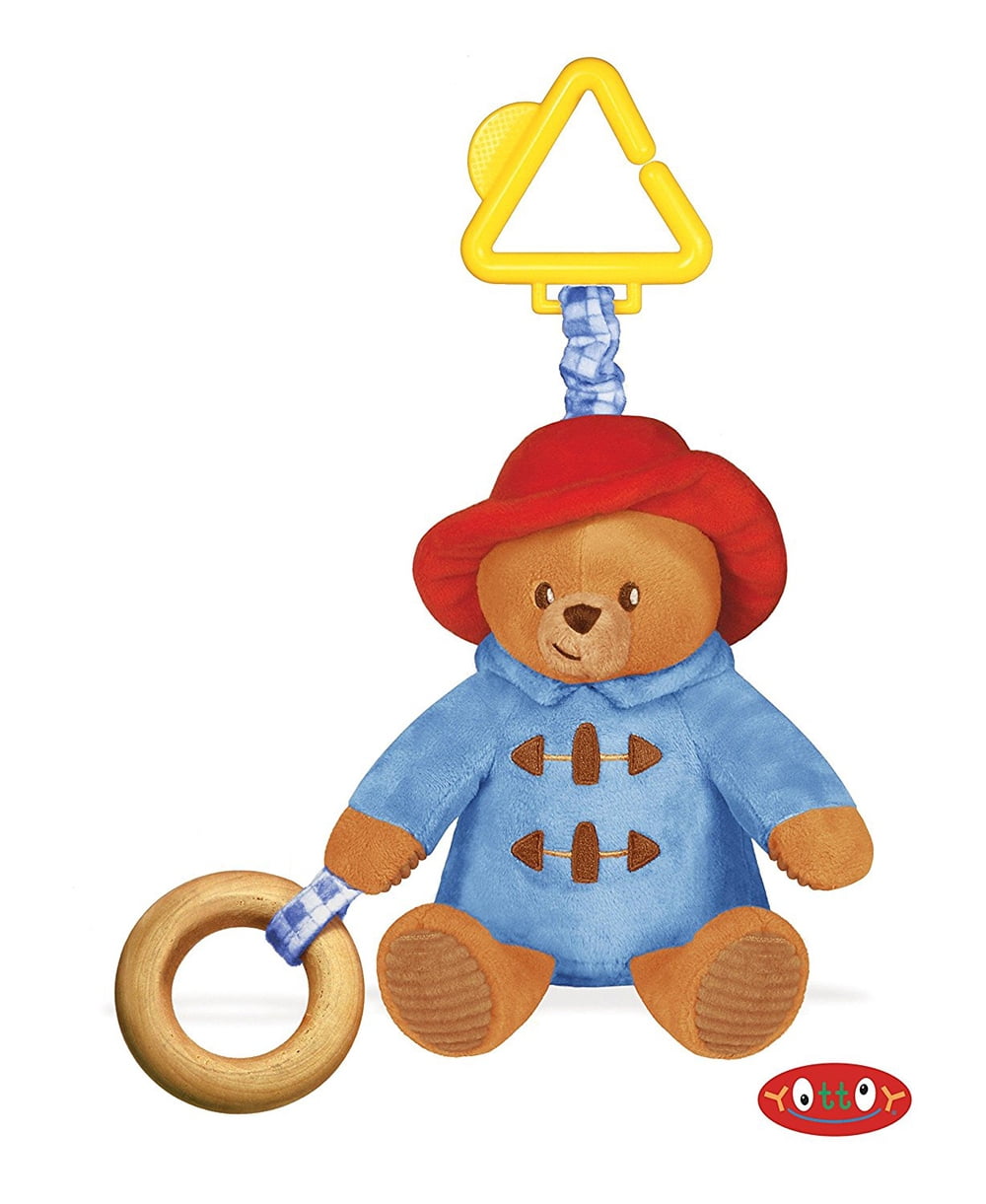 Yottoy Paddington Bear for Baby 8.5' Attachable Stroller Rattle Toy