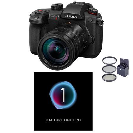 UPC: 0192223188785 | LUMIX GH5 II Mirrorless Camera with Leica 12-60mm f/2.8-4.0 Lens Bundle with Capture One Pro Photo Editing Software  Filter Kit