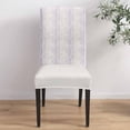 thumbnail image 4 of Stretch Dining Chair Covers, Spring Summer Trees Branches Minimalist Purple Removable Dining Chair Protector Slipcovers for Kitchen, Party, Restaurant, Set of 6, 4 of 6