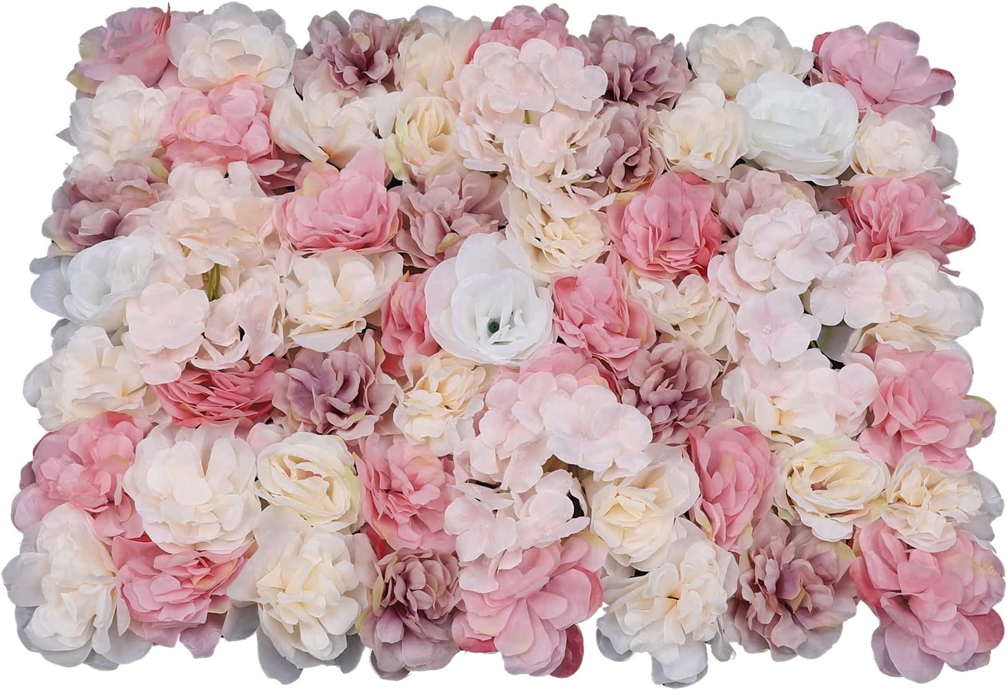 Miumaeov 12 Pcs Artificial Flowers Wall Romantic Flower Wall for Background Decoration Silk