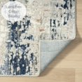 thumbnail image 4 of Ox Bay Bethany 7'5" x 9'5" Gray/Blue Abstract Durable Indoor Area Rug, 4 of 9