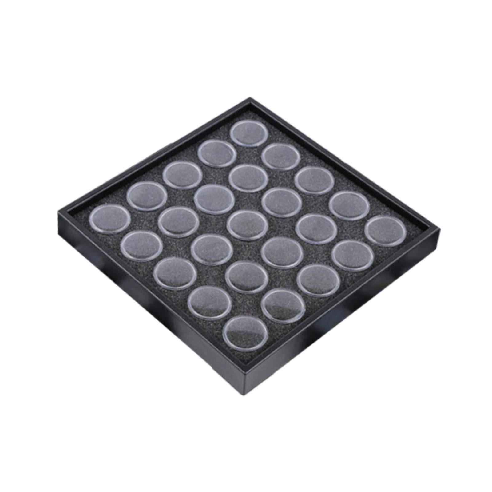TOOYFUL Bead Organizer Box Bead Storage Containers with Lids Transparent Case Small Nail Jewelry Storage Box for Jewelry DIY Supplies 25 Jars